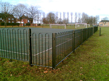 Bow Top Railings - a popular choice for schools